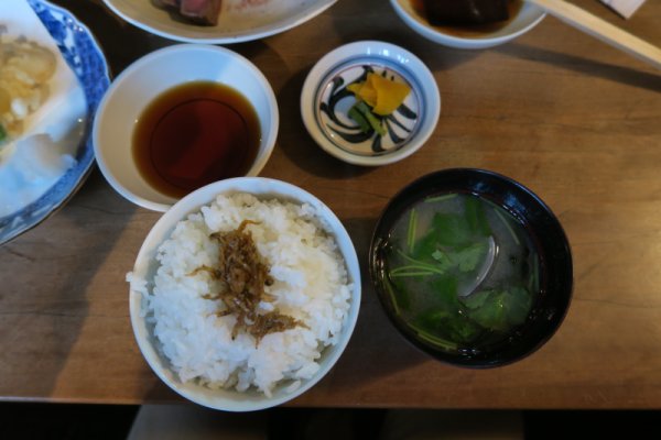 ３日目の夕食：ご飯