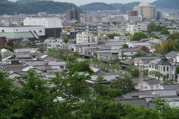 阿智神社：美観地区の俯瞰