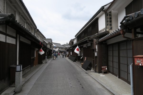 阿智神社近くの町