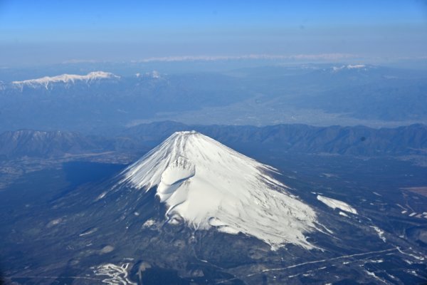 JAL453の機内から(1)：富士山