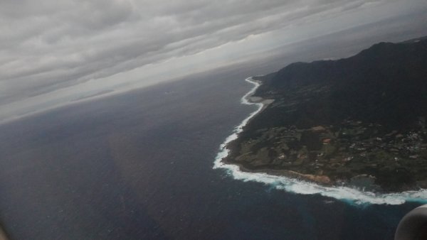 JAL3796便の機内から(4)：徳之島サヨウナラ