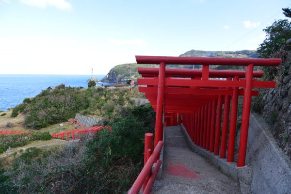 元乃隅神社：鳥居の入口