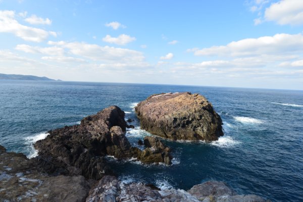 元乃隅神社：海岸線