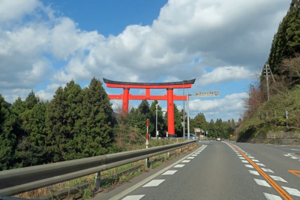 津和野の街：大鳥居