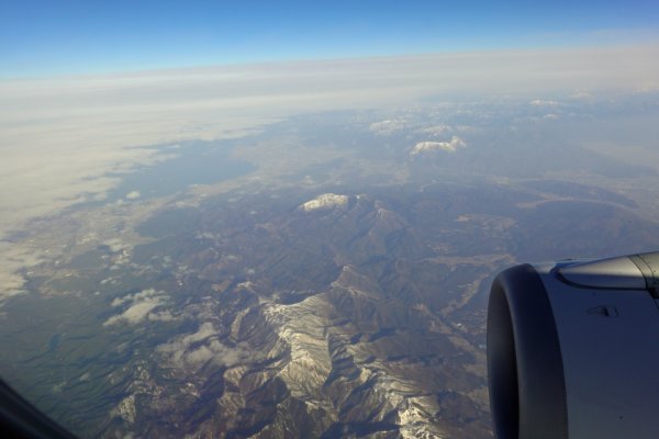 JAL291便：鈴鹿山脈