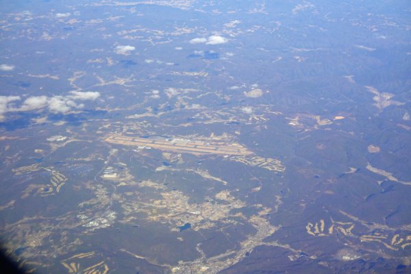 JAL291便：岡山空港