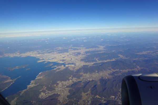 JAL291便：広島市街地