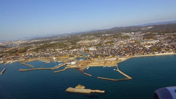 JAL291便：床波漁港