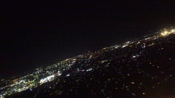 JAL291便：宇部市の夜景