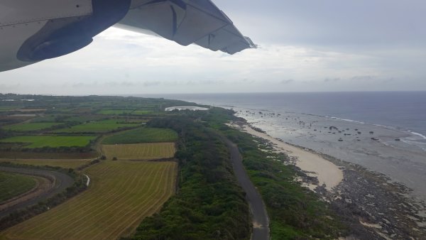 JAL3715:沖永良部空港着陸（１）