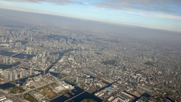 新木場上空