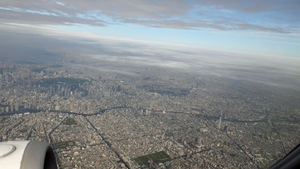 荒川(中川)上空