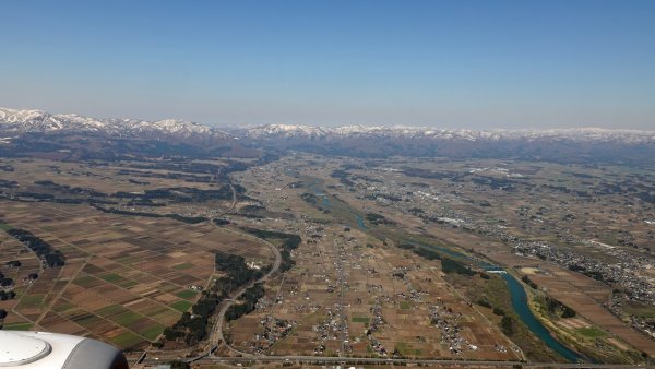 和賀川が見えて来た