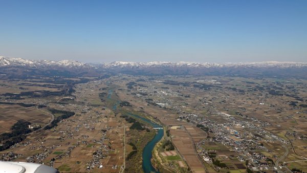 北上川支流の和賀川を越える